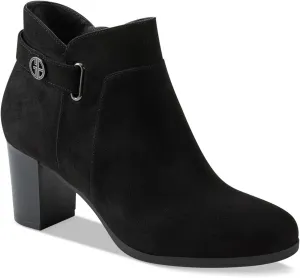 Giani Bernini Womens Artemyss Booties Faux Suede Block Heel Booties
