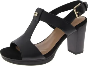 Giani Bernini Womens Paulette Faux Leather Buckle Slingback Sandals