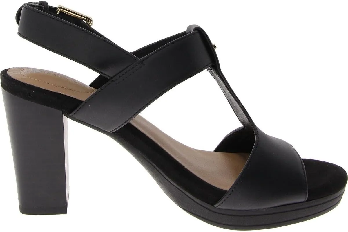 Giani Bernini Womens Paulette Faux Leather Buckle Slingback Sandals