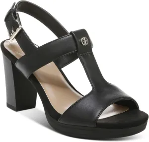 Giani Bernini Womens Paulette Faux Leather T-Strap Block Heel