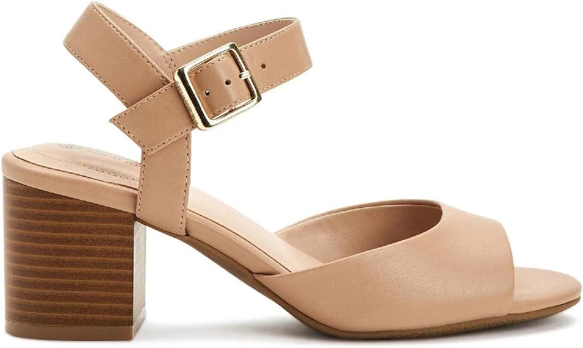 Giani Bernini Womens Townsonn Memory Foam Ankle Strap Block Heels