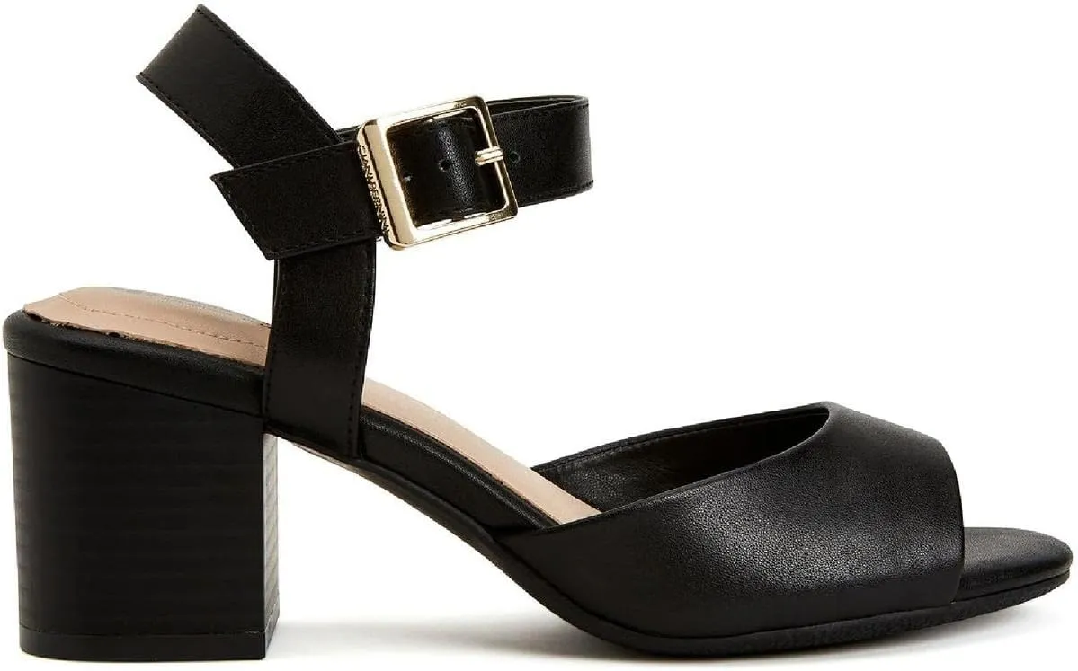 Giani Bernini Womens Townsonn Memory Foam Ankle Strap Block Heels