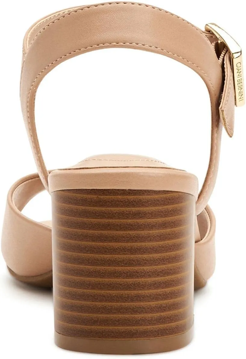 Giani Bernini Womens Townsonn Memory Foam Ankle Strap Block Heels