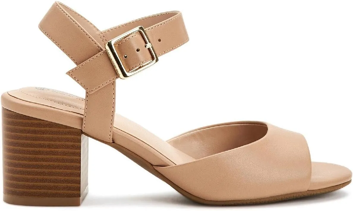 Giani Bernini Womens Townsonn Memory Foam Ankle Strap Block Heels