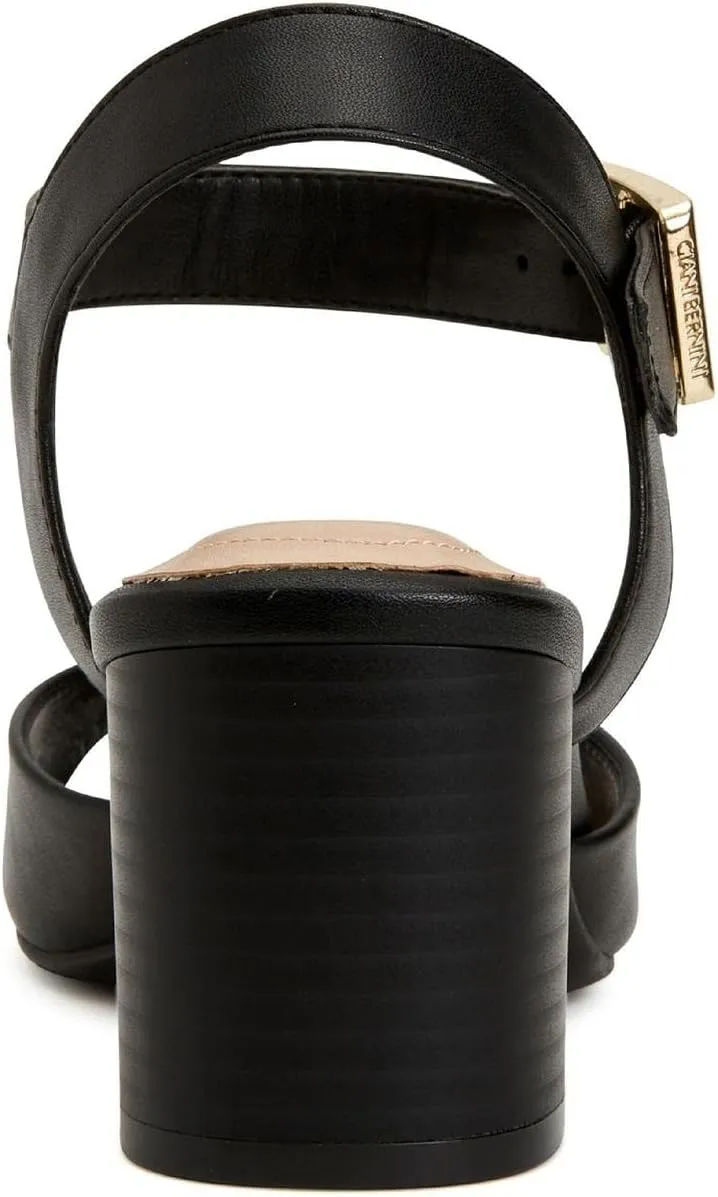 Giani Bernini Womens Townsonn Memory Foam Ankle Strap Block Heels