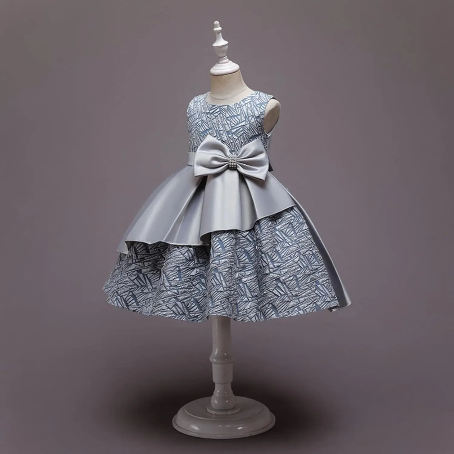 Girls Evening Gown Pageant Vintage Wedding Tutu Dress Elegant Ruffles Puffy Birthday Part𝐲 Dress