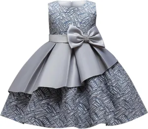 Girls Evening Gown Pageant Vintage Wedding Tutu Dress Elegant Ruffles Puffy Birthday Part𝐲 Dress