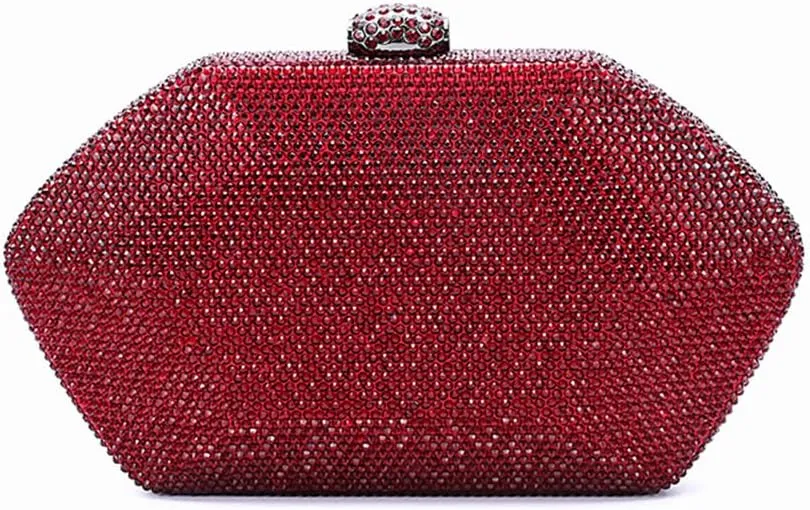 Glitter Women Rhinestone Clutch Purse Diamonds Evening Bag Crystal Shoulder Bag for Wedding Banquet Party