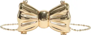 GORGLITTER Women's Bow Clutch Purse Mini Crossbody Evening Bag Wedding Party Handbag