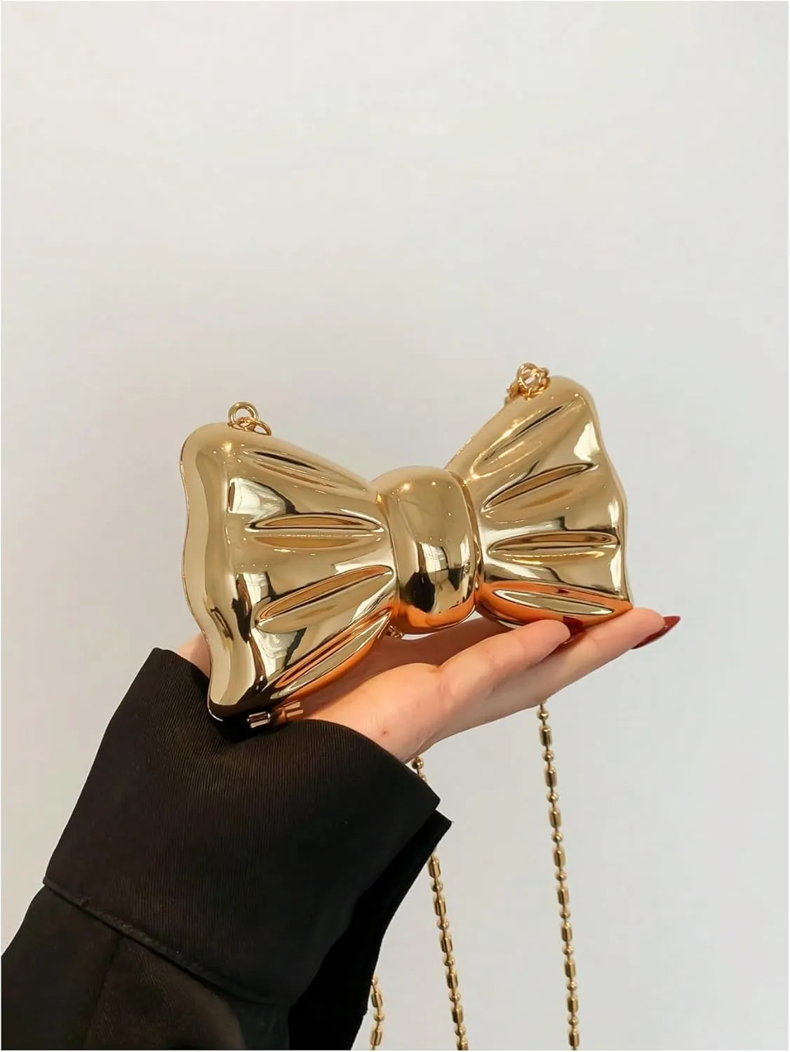 GORGLITTER Women's Bow Clutch Purse Mini Crossbody Evening Bag Wedding Party Handbag