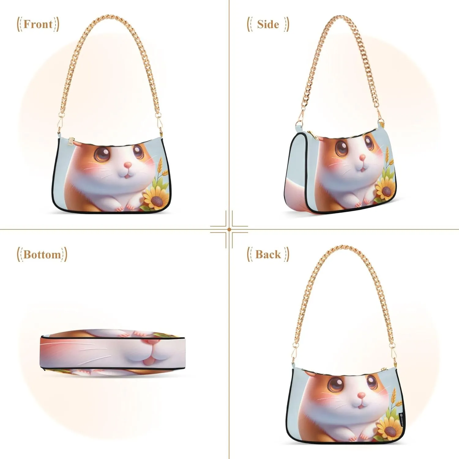 Graffiti Painting Abstract Chain Purse Hobo Clutch Bag Women's Designer Inspire Handbags Shoulder Strap