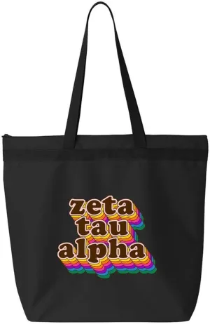Greekgear Zeta Tau Alpha ZTA Maya Tote Bag