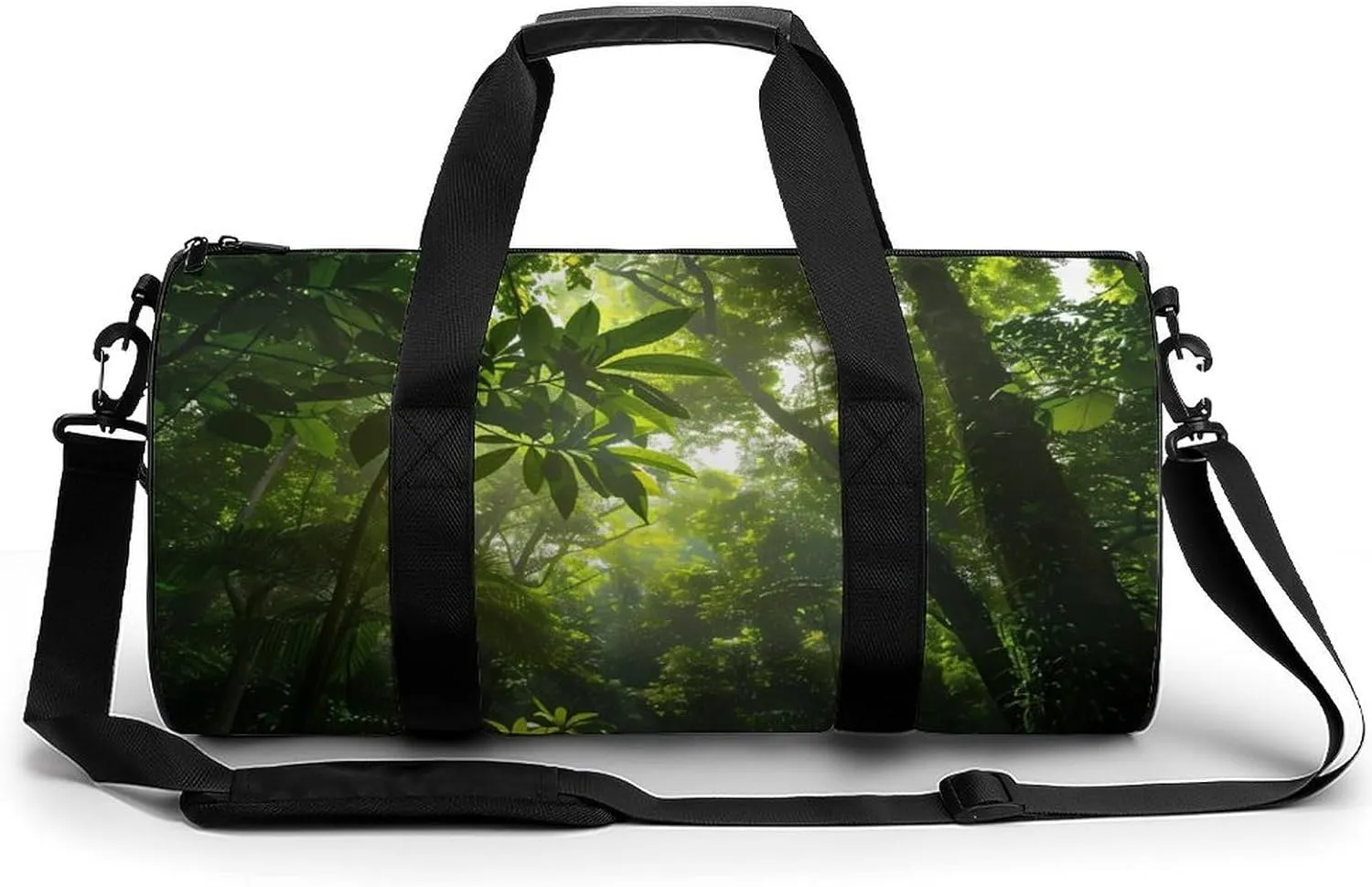 Green Forests Gym Bag Lightweight Duffel Bag Workout Bag Overnight Backpack Travel Bags for Men Women