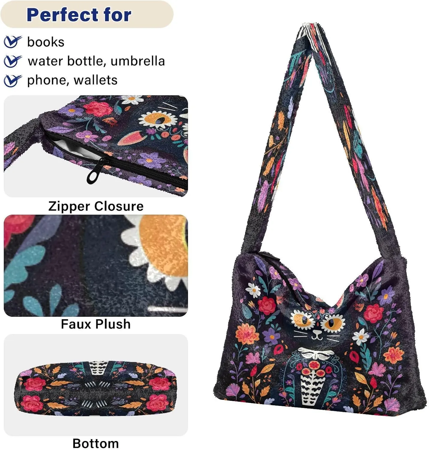 Green Leaves Modern Woman Shoulder Bag, Shoulder Tote Bag, Autumn Handbags