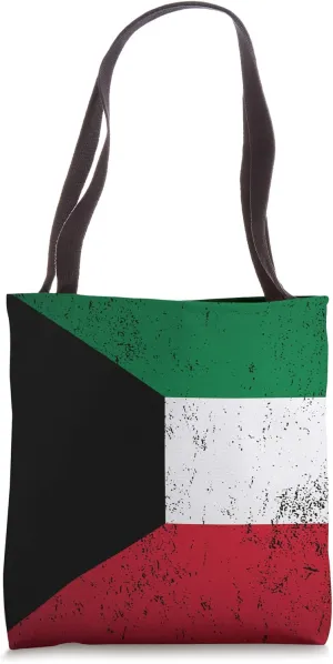 Grunge Kuwait Flag Retro Asia Arabian Peninsula Kuwaiti Gift Tote Bag