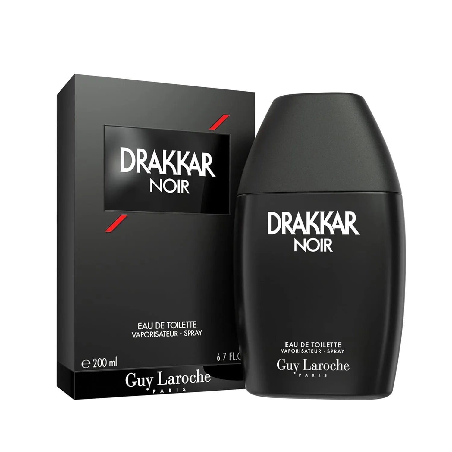 Guy Laroche Drakkar Noir Iconic Designer Fragrance - Intense & Powerful Eau de Toilette - Fougere Blend & Aromatic Spices - Long Lasting Mens Cologne - Day and Evening Scent