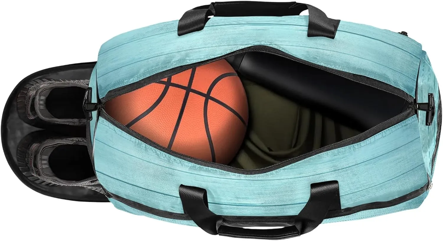 Gym Bag for Women Men Wood Texture Summer Beach Travel Duffle Bag with Shoe Compartment Waterproof Sports Tote Bags Large Overnight Weekender Bags for Travel Swimming Gym Yoga Dance