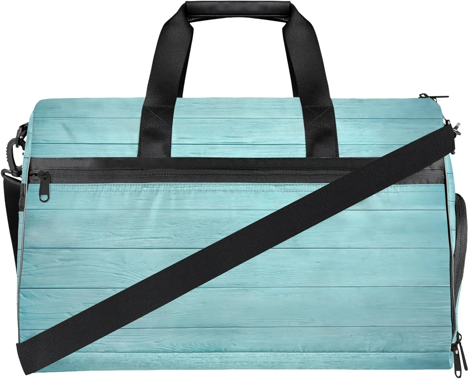 Gym Bag for Women Men Wood Texture Summer Beach Travel Duffle Bag with Shoe Compartment Waterproof Sports Tote Bags Large Overnight Weekender Bags for Travel Swimming Gym Yoga Dance
