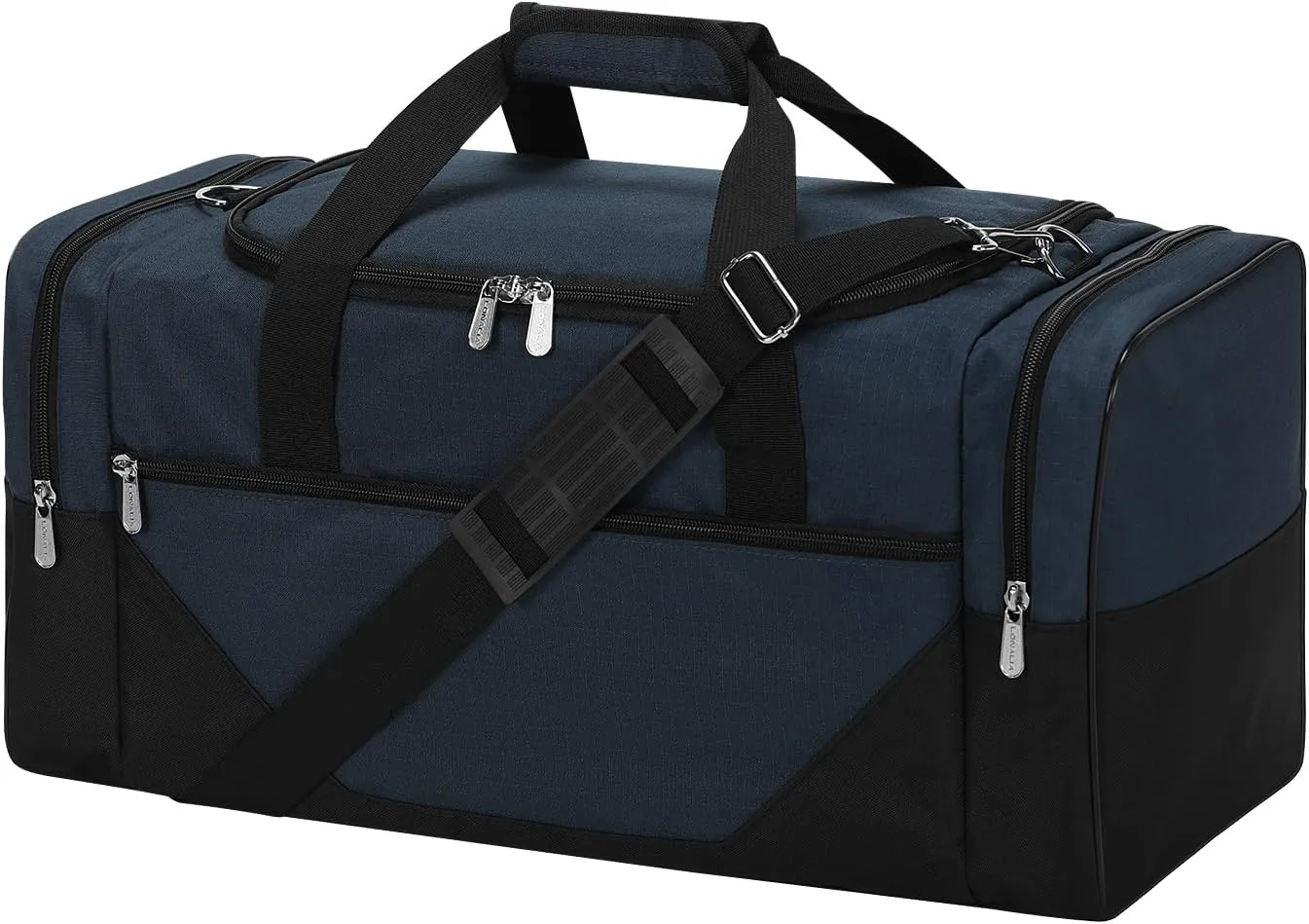 Gym Bag Sport Duffle Bag for Men - 21 in Weekender Travel Bag with Trolley Sleeve (Navy)
