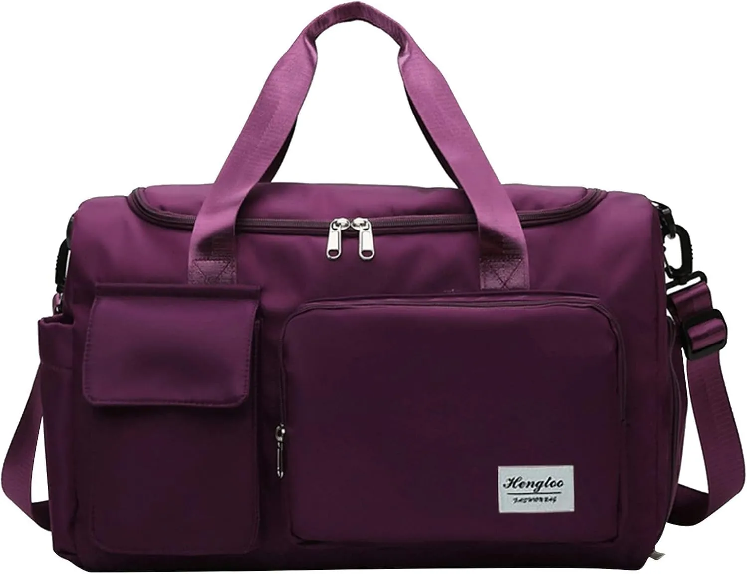 Gym Bag with Shoes Compartment,28L Duffel Bag Men,Reusable Overnight Bag for Workout Yoga Sports Travel