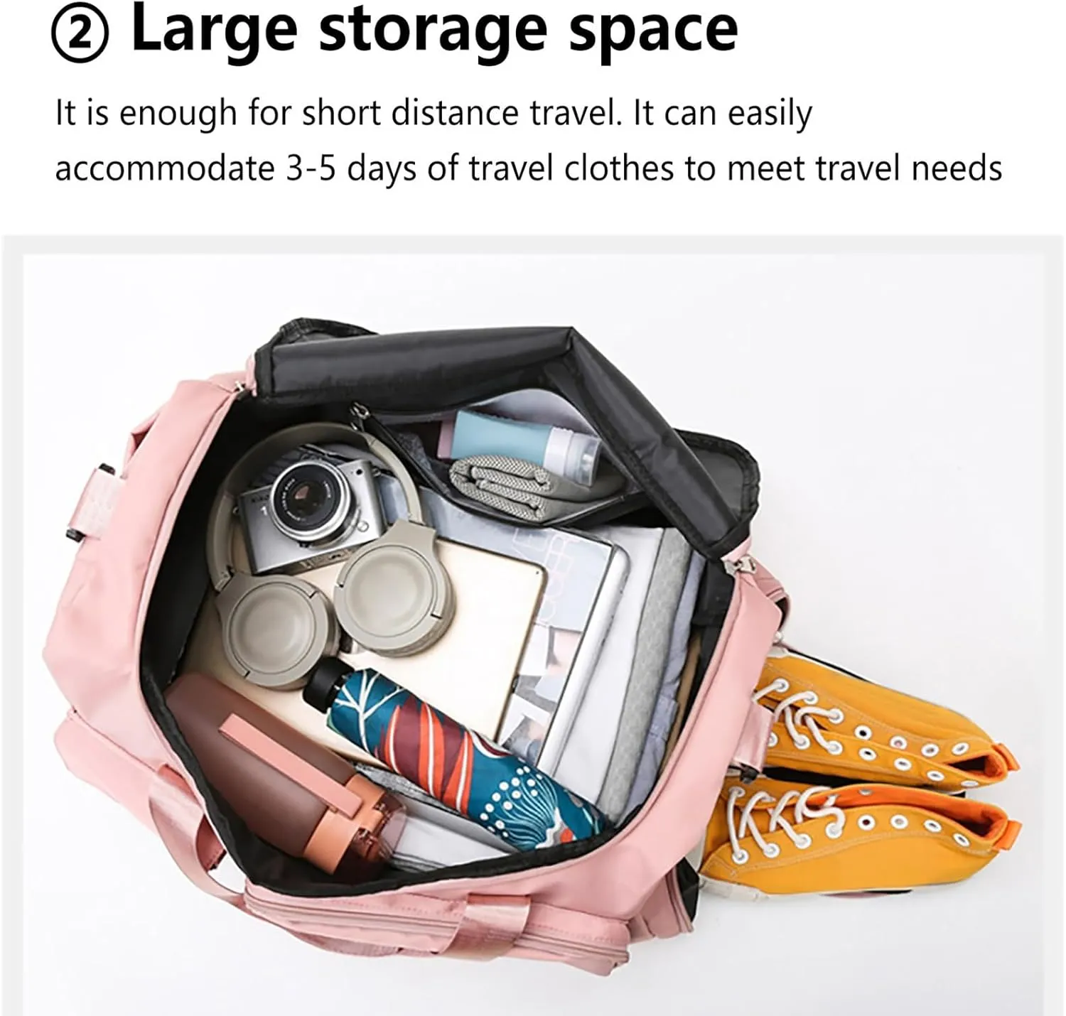 Gym Bag with Shoes Compartment,28L Duffel Bag Men,Reusable Overnight Bag for Workout Yoga Sports Travel