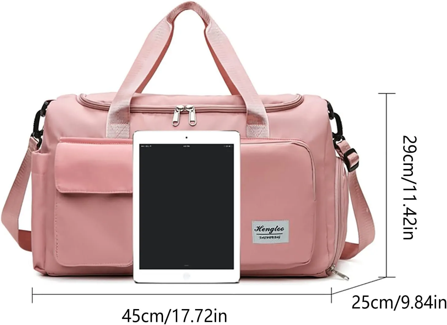 Gym Bag with Shoes Compartment,28L Duffel Bag Men,Reusable Overnight Bag for Workout Yoga Sports Travel