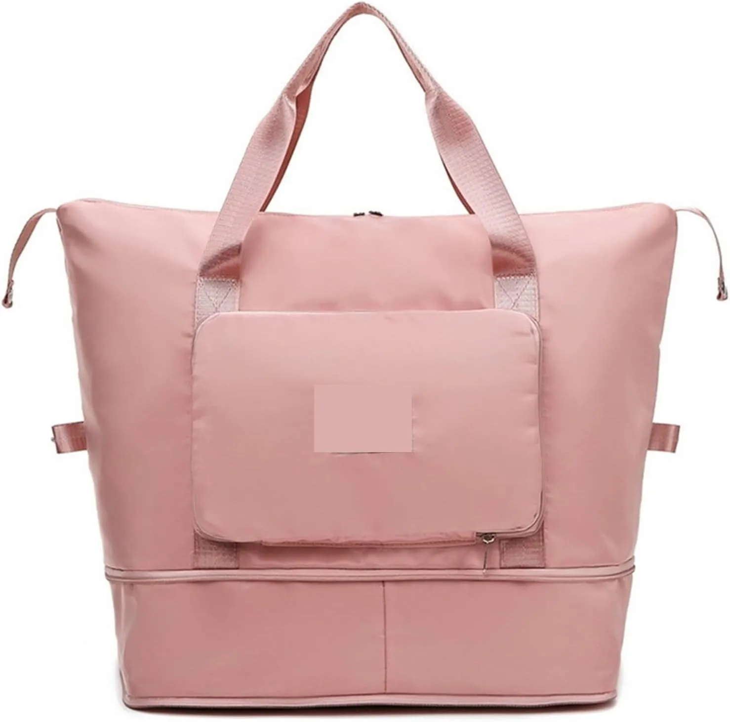 Gym Bags Large Capacity Folding Travel Bags Waterproof Tote Handbag Travel Duffle Bags Multifunctional Women Travel Yoga Bags (Color : Pink) (Pink)