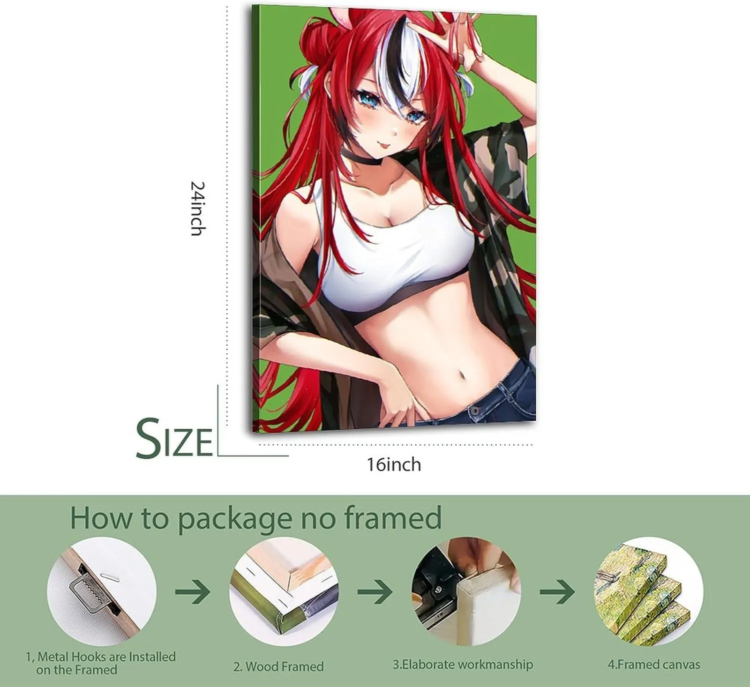 Hakos Baelz (2) Poster Cover Posters for Bedroom Wall Art Canvas 20x30inch(50x75cm) Frame-hakos Baelz (2)