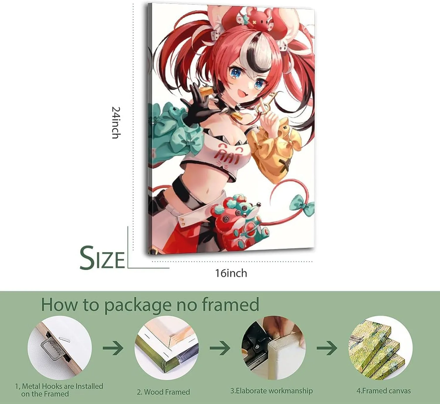 Hakos Baelz (3) Poster Cover Posters for Bedroom Wall Art Canvas 20x30inch(50x75cm) Frame-hakos Baelz (3)