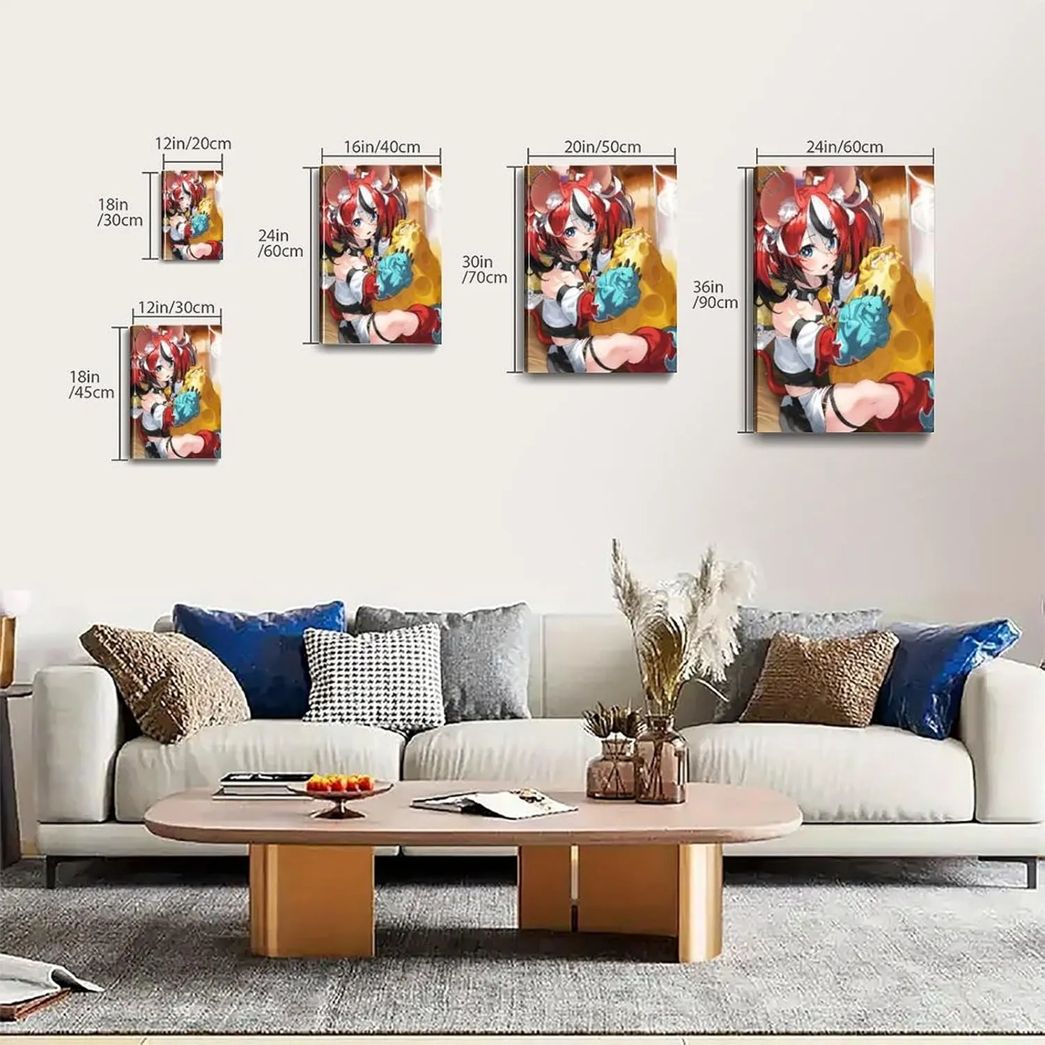 Hakos Baelz 3 Poster Cover Posters for Bedroom Wall Art Canvas 20x30inch(50x75cm) Frame-hakos Baelz 3