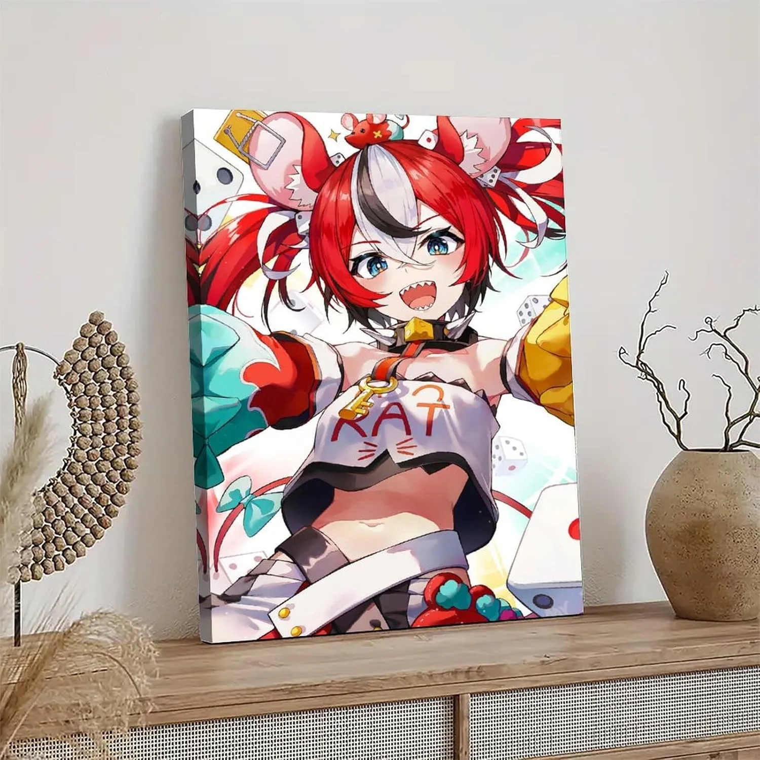 Hakos Baelz 5 Poster Cover Posters for Bedroom Wall Art Canvas 20x30inch(50x75cm) Frame-hakos Baelz 5