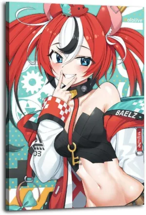 Hakos Baelz Poster Cover Posters for Bedroom Wall Art Canvas 20x30inch(50x75cm) Frame-hakos Baelz