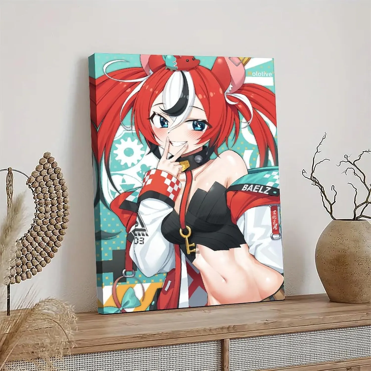 Hakos Baelz Poster Cover Posters for Bedroom Wall Art Canvas 20x30inch(50x75cm) Frame-hakos Baelz