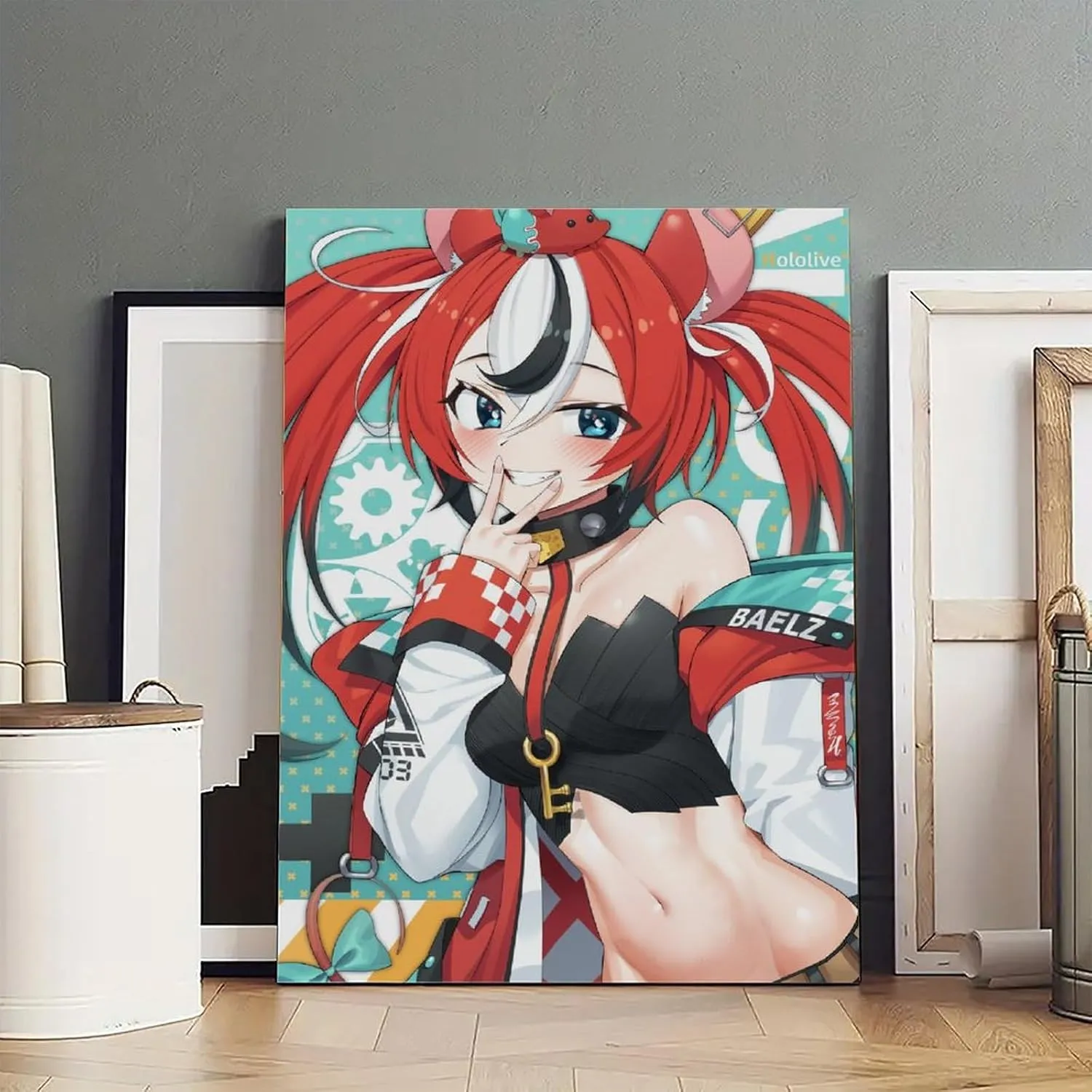 Hakos Baelz Poster Cover Posters for Bedroom Wall Art Canvas 20x30inch(50x75cm) Frame-hakos Baelz