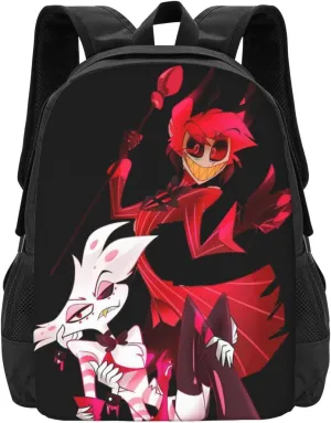 Hazbin Comedy Hotel Laptop Backpack Gym Bags Work Rucksack Beautiful Travel Bags Unisex Adult Casual Daypack for Activities Computer Bag