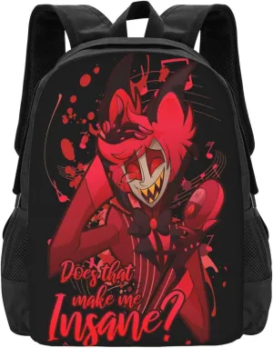 Hazbin Comedy Hotel Laptop Backpack Gym Bags Work Rucksack Classic Travel Bags Unisex Adult Casual Daypack for Camping Computer Bag