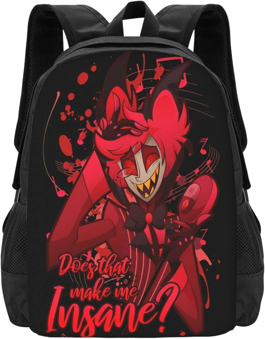 Hazbin Comedy Hotel Laptop Backpack Gym Bags Work Rucksack Classic Travel Bags Unisex Adult Casual Daypack for Camping Computer Bag