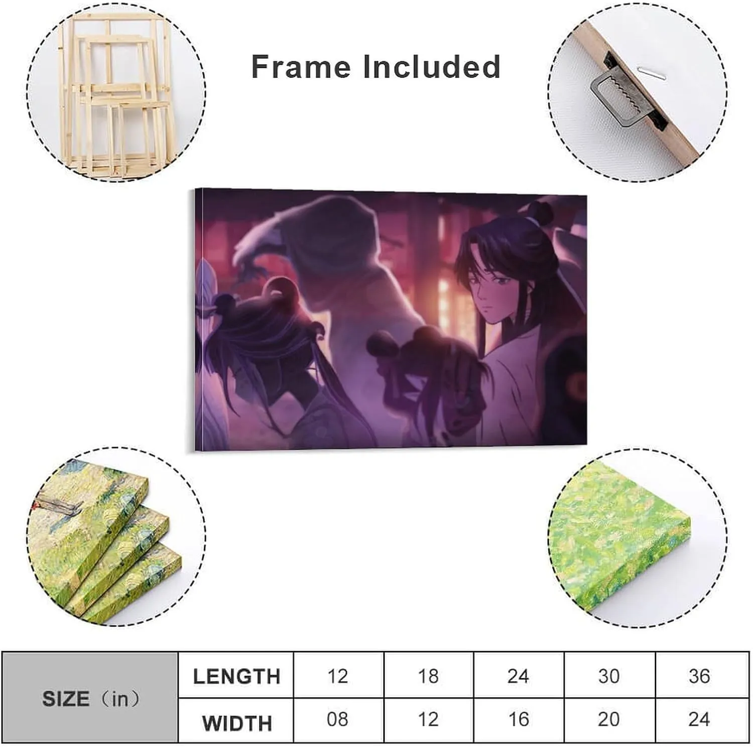Heaven Official'S Blessing （Chinese：Tian Guan Ci Fu by Mo Xiang Tong Xiu）anime Poster Picture Print Canvas Poster Wall Paint Art Posters Decor Moder