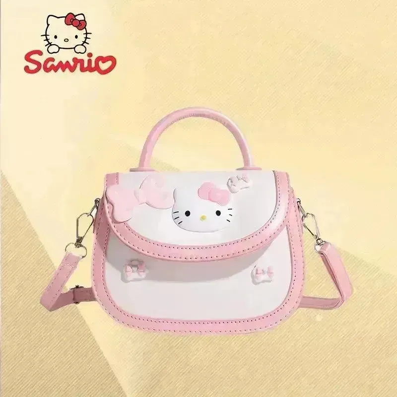 Hello Kitty Pink and White Saddle Bag