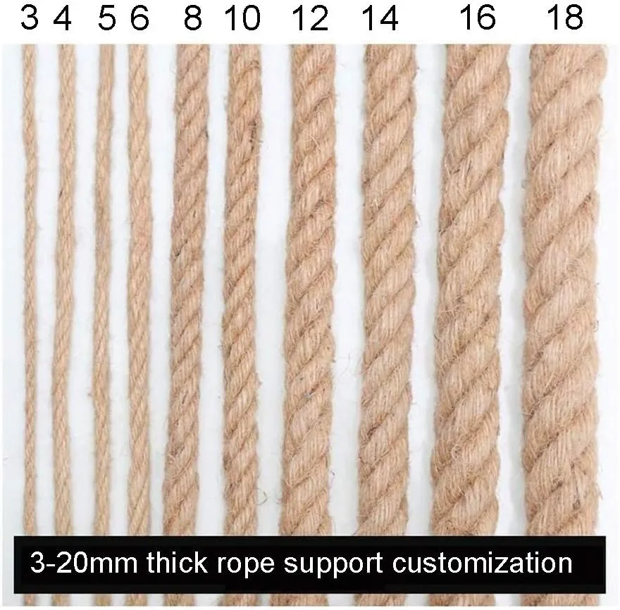 Hemp Rope Net Cargo Net Heavy Duty Climbing Net Kids Stair Protective Net Balcony Decor Netbirds Rope Net Outdoor Playground Fence Garden Netting Automotive Cargo Nets