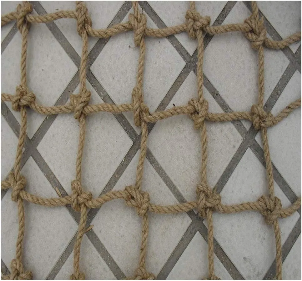 Hemp Rope Net Cargo Net Heavy Duty Climbing Net Kids Stair Protective Net Balcony Decor Netbirds Rope Net Outdoor Playground Fence Garden Netting Automotive Cargo Nets