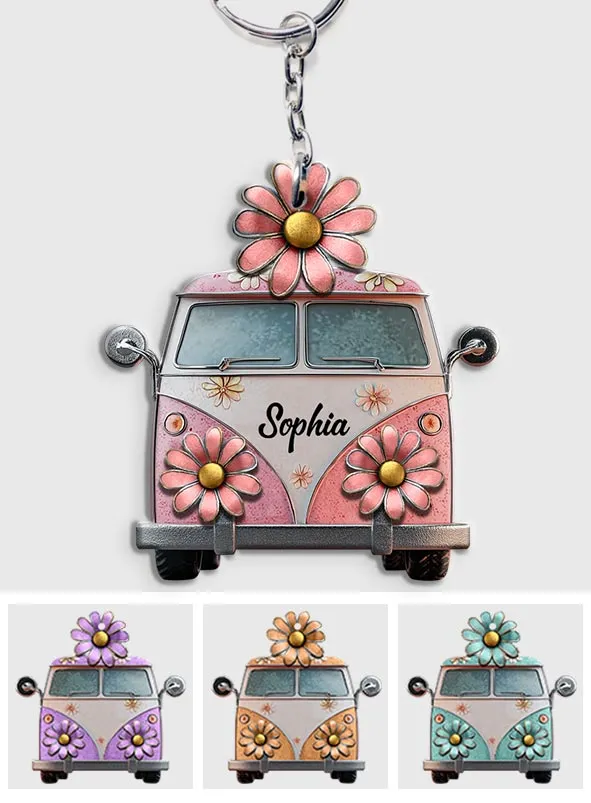 Hippie Soul - Personalized Hippie Keychain