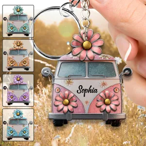 Hippie Soul - Personalized Hippie Keychain