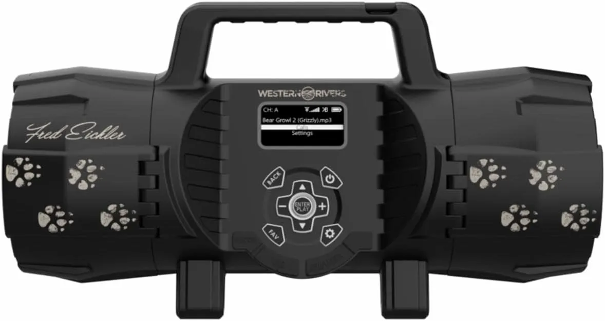 HME Western Rivers Fred Eichler Compact Easy-to-Use Electronic Game Call for Hunting with Four-Channel Long-Range Remote