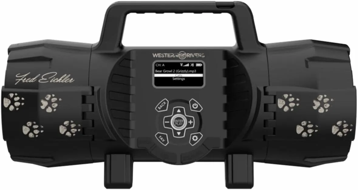HME Western Rivers Fred Eichler Compact Easy-to-Use Electronic Game Call for Hunting with Four-Channel Long-Range Remote