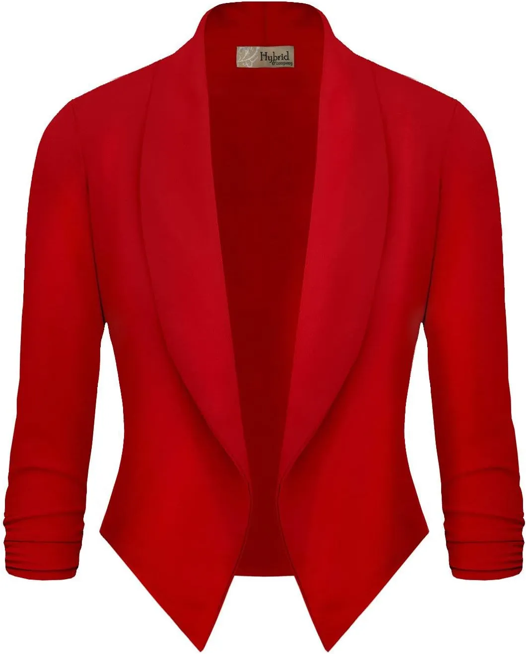 Hybrid & Company Versatile and Modern Women's Nylon Ponte De Roma Open Blazer Jacket