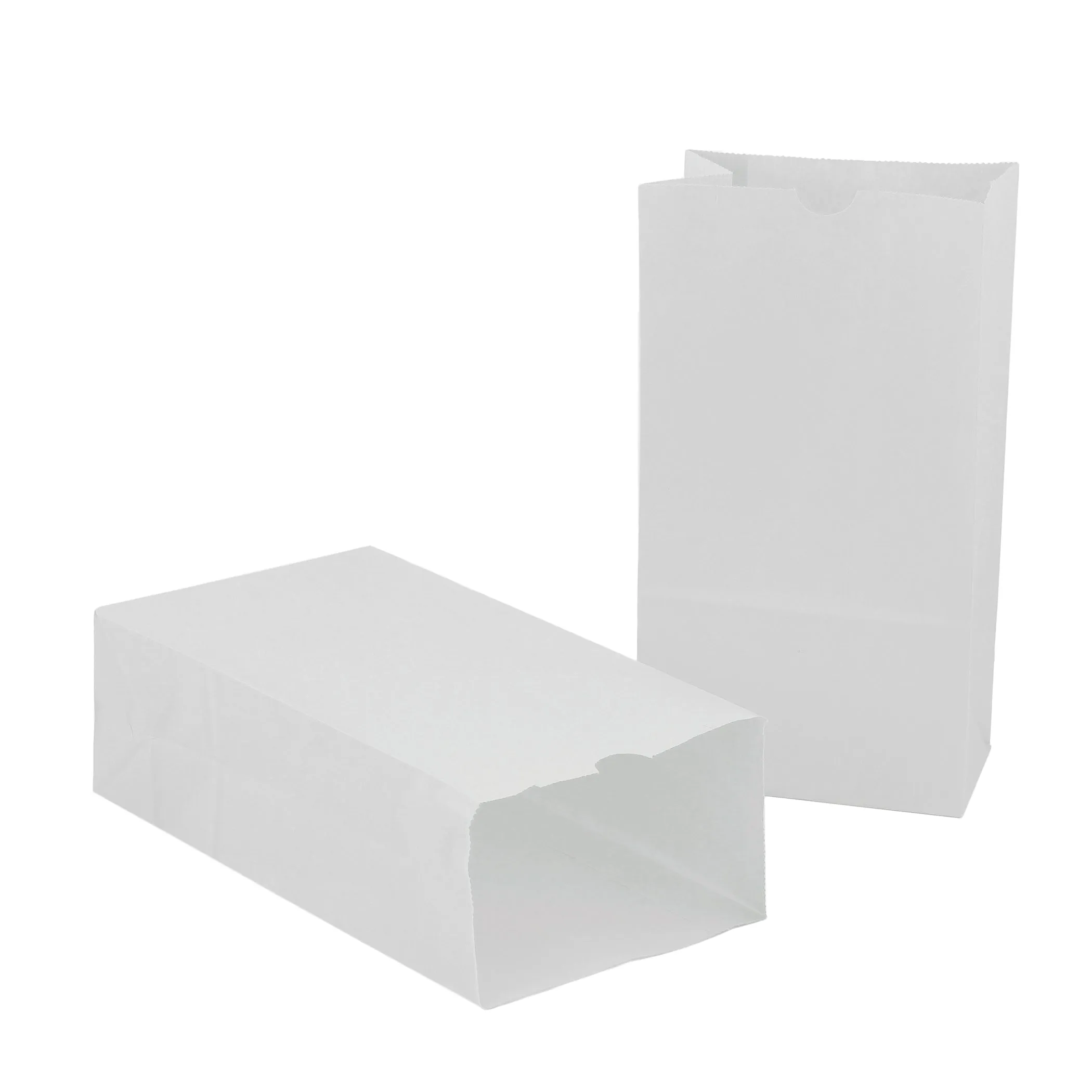 Hygloss Products Gusseted Bags - 6# White