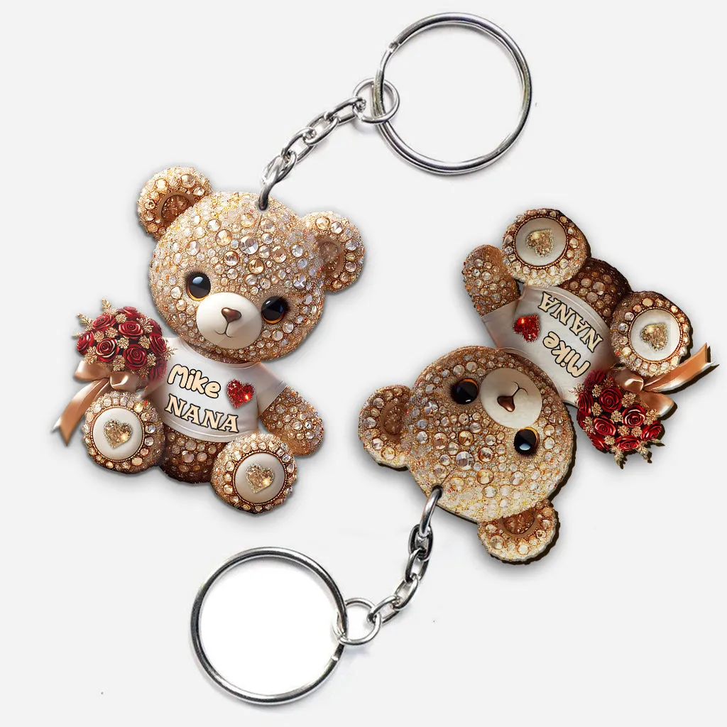 I Love You Mom - Personalized Mother Keychain