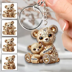 I Love You - Personalized Mother Keychain