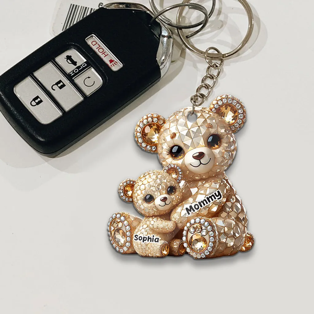I Love You - Personalized Mother Keychain